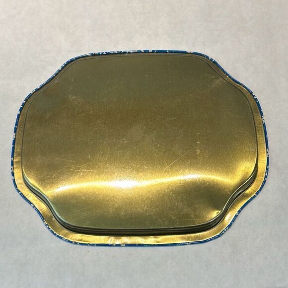 Vtg Tin Metal Pig Trays Small Nightstand Childs Farm Animals Set 3 Blue Decor Ki - Picture 3 of 8